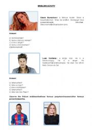 English Worksheet: Describing people