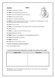 English Worksheet: Advice