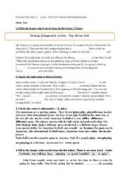 English Worksheet:  a mock test