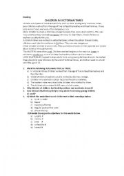 English Worksheet: Reading