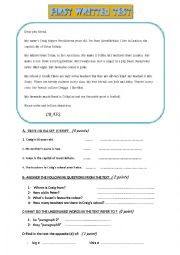 English Worksheet: a quick review for beginners ..varied tasks 