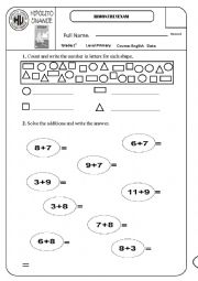 English Worksheet: SHAPES