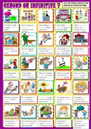 English Worksheet: Gerund or infinitive