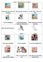 Household chores - Vocabulary