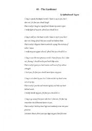 English Worksheet: the graderner