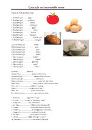 Countable and uncountable nouns