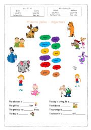 Basic adjectives for kids
