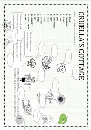 English Worksheet: Cruellas cottage 2