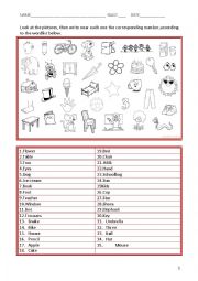 English Worksheet: Easy vocab activity