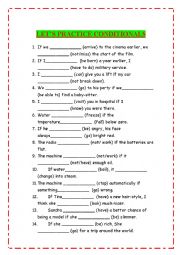 English Worksheet: conditional sentences