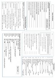 English Worksheet: Grammar Worksheet