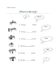 Prepositions of place