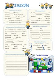 English Worksheet: Revision (To be, have got, plurals, demonstratives,  there is, there are, prepositions)