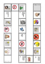 Classroom English boardgame