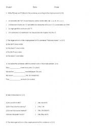 English Worksheet: Simple Present