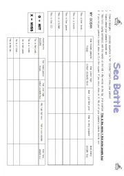 English Worksheet: Sea Battle - That/Which 