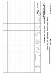 English Worksheet: Furniture Survey