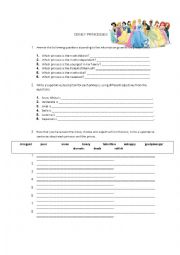 English Worksheet: Disney Princess