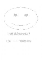 English Worksheet: How old are you?