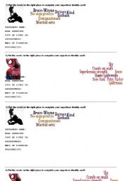 English Worksheet: superheroes_ID_questions