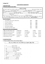 English Worksheet: lesson review