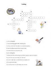 English Worksheet: cook
