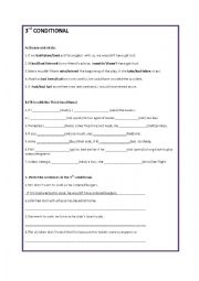 English Worksheet: Third Conditional