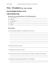 English Worksheet: The Chamber Activities for Pearson English Readers level 6