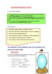 English Worksheet: FUTURE: WILL / BE GOING TO / PRESENT CONTINUOUS