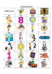 English Worksheet: HOMOPHONES