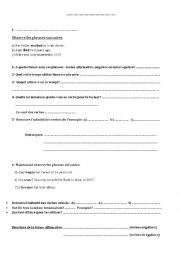 English Worksheet: PRETERIT