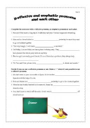 English Worksheet: Reflexive pronouns