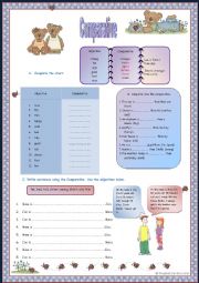 English Worksheet: comparatives