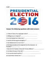 YES /NO QUESTIONS ON THE US ELECTION