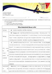 English Worksheet: Speech Writing - Demo and Notes (Teachers copy)