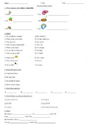 English Worksheet:  Happy Street 1 - Practice Units 4 and 5