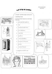 English Worksheet: Lets fly to LOndon