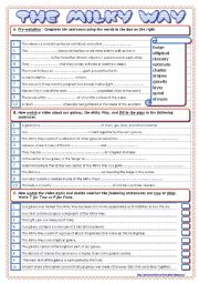 English Worksheet: The Milky Way