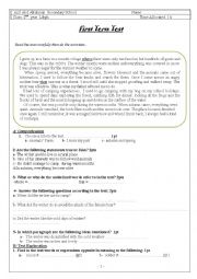 English Worksheet: test  signs of the time