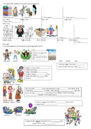 English Worksheet: ADJECTIVES - COMPARATIVE AND SUPERLATIVE FORMS