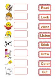 English Worksheet: Classroom Instructions