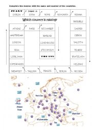 European Union: countries and capital cities