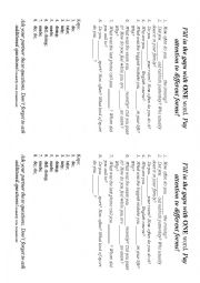 English Worksheet: Make or do 