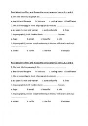 English Worksheet: Grammer