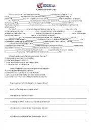 English Worksheet: Cameras in police cars