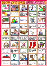 English Worksheet: PAST SIMPLE EXERCISES 2