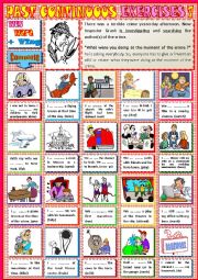 English Worksheet: Past continuous exercises 7