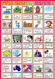 English Worksheet: Future simple (with will) exercises 3