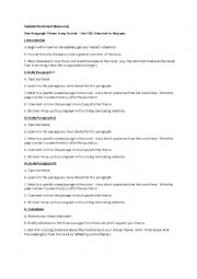 English Worksheet: Resource Sheet for Essay Writing