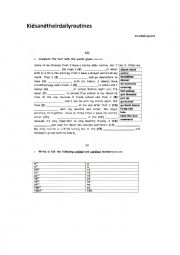 Gap filling exercise / cardinal/ordinal numbers